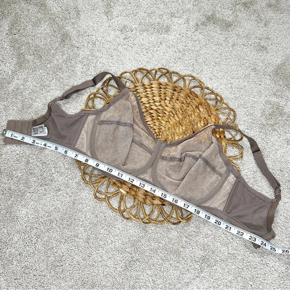 Wacoal Retro Chic Full Figure Underwire Cappuccino Bra Size 32DDD - Picture 15 of 15